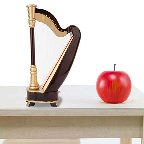 Tnfeeon Miniature Exquisite Hölzerne Harfenmodell Dekoratives Musikinstrument für Home -Schreibtisch und Bürotisch, Tolles für Freunde oder Familie - Basswood Material Tnfeeon Miniature Exquisite Hölzerne Harfenmodell Dekoratives Musikinstrument für Home -Schreibtisch und Bürotisch, Tolles für Freunde oder Familie - Basswood Material von Tnfeeon