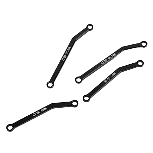 Tnfeeon RC Car Pull Rods Link, leichtes Metall, hohe Trennung, Universalgehäuse RC Links Pull Rods für 1/24 Crawler Car Upgrade Teile Zubehör (schwarz) von Tnfeeon