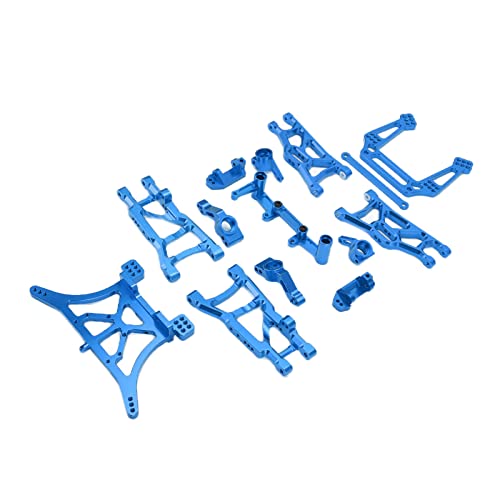 Tnfeeon RC-Metall-Upgrade, Modellspielzeug, Automodell-Zubehör, Zubehör für RC Vorderrad-Hinterradaufhängungsarm-Lenkbecher-Kit für Slash 2WD (Blue) von Tnfeeon