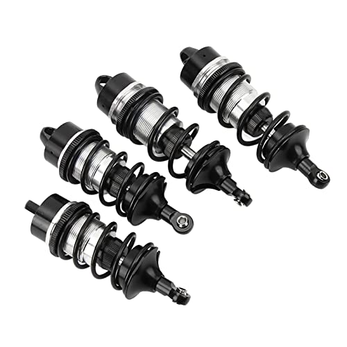 Tnfeeon RC Vorne Hinten Stoßdämpfer, Stabil Verschleißfest Einfache Installation RC Aluminiumlegierung Stoßdämpfer für Upgrade (Schwarz) von Tnfeeon