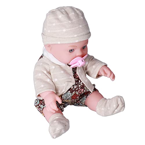 Tnfeeon Soft 12 -Zoll -wiedergeborene Babypuppe mit Hellen Augen, Babyspielzeug für Geburtstag, Waschbare und Abnehmbare Kleidung (#1) von Tnfeeon