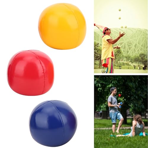 Tnfeeon Toy Ball Fine Workmanship Educational Toy für Bühne Requisiten Finger Flexibilität Redblueyellow 3 X Jonglier Ball von Tnfeeon