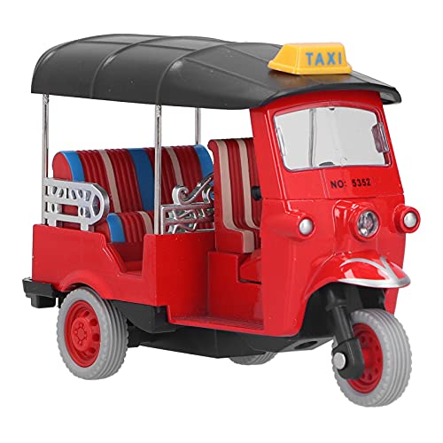 Tnfeeon Ziehen Sie das Thailändische Dreiradspielzeug Zurück, das EIN Einziehbares, Lebensechtes Legierungs -Tuk -Tuk Fahrzeug für mit Attraktivem Design Hoch Simuliert Ist (Rot) von Tnfeeon