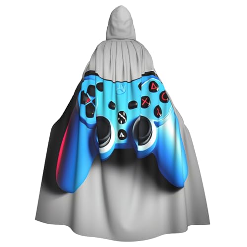 Tnnutp Blauer Game-Controller-Umhang mit Kapuze, Uni, volle Länge, Halloween-Party, Cosplay, Kostüm, Umhang Tnnutp Blauer Game-Controller-Umhang mit Kapuze, Uni, volle Länge, Halloween-Party, Cosplay, Kostüm, Umhang von Tnnutp