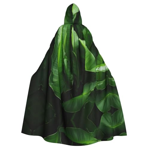 Tnnutp Fresh Banana Leaves Uni Kapuzenumhang in voller Länge für Halloween, Party, Cosplay, Kostüm, Umhang Tnnutp Fresh Banana Leaves Uni Kapuzenumhang in voller Länge für Halloween, Party, Cosplay, Kostüm, Umhang von Tnnutp