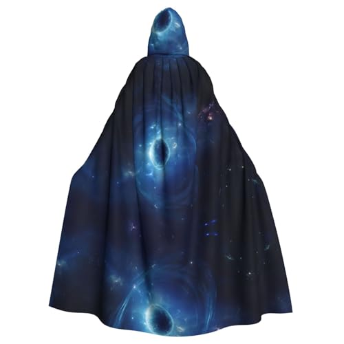Tnnutp Galaxy Planet Uni Kapuzenumhang in voller Länge Halloween Party Cosplay Kostüm Umhang von Tnnutp