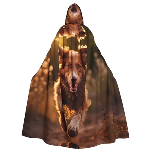 Tnnutp Hunde-Umhang mit Kapuze, Uni, volle Länge, für Halloween, Party, Cosplay Tnnutp Hunde-Umhang mit Kapuze, Uni, volle Länge, für Halloween, Party, Cosplay von Tnnutp