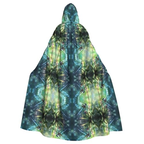 Tnnutp Kapuzenumhang mit Libellenmalerei, Uni, volle Länge, für Halloween, Party, Cosplay, Kostüm, Umhang Tnnutp Kapuzenumhang mit Libellenmalerei, Uni, volle Länge, für Halloween, Party, Cosplay, Kostüm, Umhang von Tnnutp