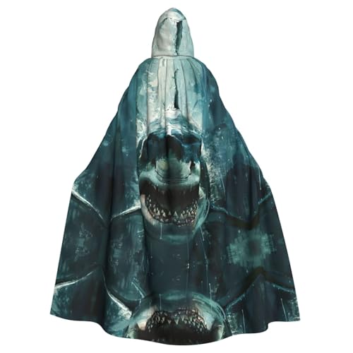 Tnnutp Shark Cum Uni Kapuzenumhang in voller Länge für Halloween, Party, Cosplay, Kostüm, Umhang Tnnutp Shark Cum Uni Kapuzenumhang in voller Länge für Halloween, Party, Cosplay, Kostüm, Umhang von Tnnutp