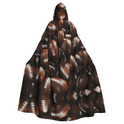 Tnnutp Umhang mit Kapuze, Motiv: Fußballhaufen in voller Länge, für Halloween, Party, Cosplay, Kostüm, Umhang Tnnutp Umhang mit Kapuze, Motiv: Fußballhaufen in voller Länge, für Halloween, Party, Cosplay, Kostüm, Umhang von Tnnutp