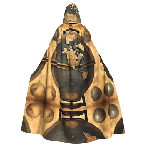 Tnnutp Umhang mit Kapuze in voller Länge, mit Weltkugel, Uni, für Halloween, Party, Cosplay, Kostüm, Umhang Tnnutp Umhang mit Kapuze in voller Länge, mit Weltkugel, Uni, für Halloween, Party, Cosplay, Kostüm, Umhang von Tnnutp