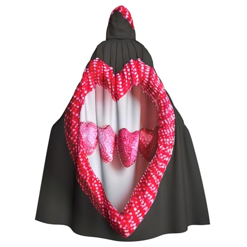 Tnnutp Umhang mit Kapuze zum Valentinstag, Liebe, Herz, Uni, volle Länge, Halloween, Party, Cosplay, Kostüm, Umhang Tnnutp Umhang mit Kapuze zum Valentinstag, Liebe, Herz, Uni, volle Länge, Halloween, Party, Cosplay, Kostüm, Umhang von Tnnutp