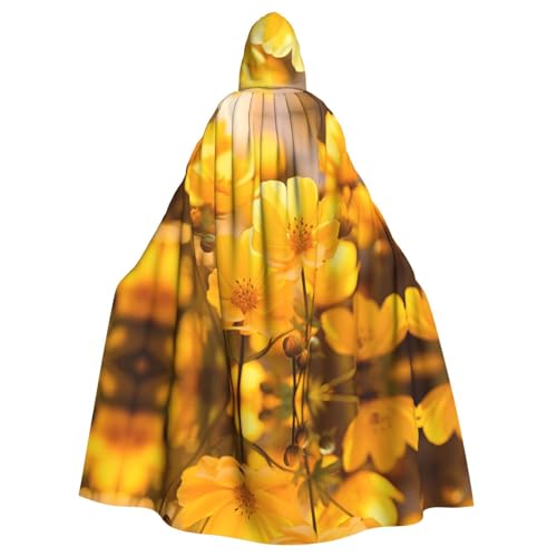 Tnnutp Uni Kapuzenumhang mit gelber Blume, für Halloween, Party, Cosplay, Kostüm, Umhang Tnnutp Uni Kapuzenumhang mit gelber Blume, für Halloween, Party, Cosplay, Kostüm, Umhang von Tnnutp