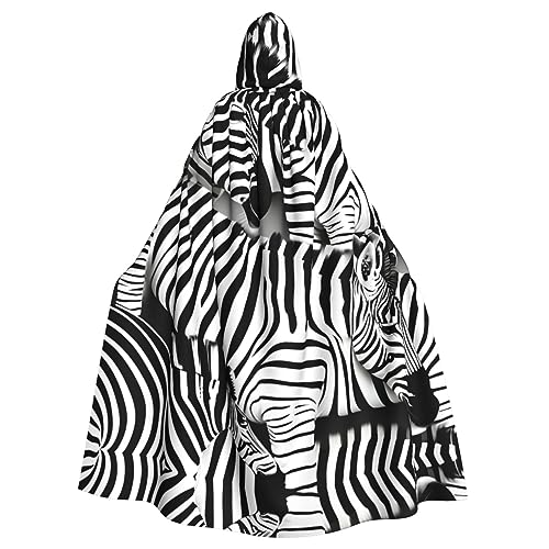 Tnnutp Zebra Uni Kapuzenumhang in voller Länge für Halloween, Party, Cosplay, Kostüm, Umhang Tnnutp Zebra Uni Kapuzenumhang in voller Länge für Halloween, Party, Cosplay, Kostüm, Umhang von Tnnutp