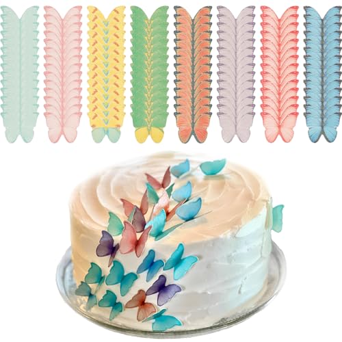 450 Stuck Essbare Cupcake Topper Oblatenpapier Esspapier Schmetterlinge mit Aufbewahrungsbox, 3D Tortendeko Schmetterling Muffin Deko Tortendeko für Hochzeiten, Babypartys, Themenpartys 450 Stuck Essbare Cupcake Topper Oblatenpapier Esspapier Schmetterlinge mit Aufbewahrungsbox, 3D Tortendeko Schmetterling Muffin Deko Tortendeko für Hochzeiten, Babypartys, Themenpartys von Toaboa