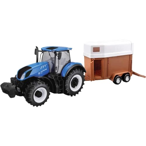 Bburago 1:32 New Holland T7.315 Tractor with Horse Trailer von Tobar