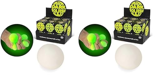 Glow in Dark Squish Ball (Packung mit 2) von Tobar