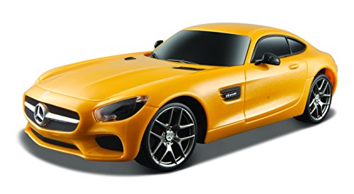 Maisto Tech R/C Mercedes AMG GT: Ferngesteuertes Auto mit Pistolengriff-Steuerung und Hinterradantrieb, Maßstab 1:24, gelb (581089-1) von Tobar