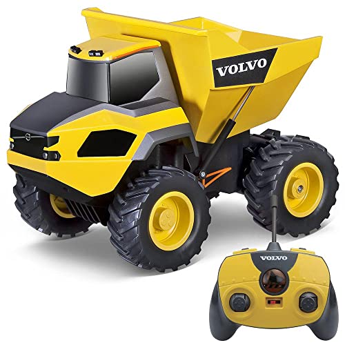 Maisto Tech R/C Volvo A25 Hauler: Ferngesteuerter Kipper mit Kippfunktion, mit Stick-Controller, ab 8 Jahren, 30 cm, gelb (582056) von Tobar
