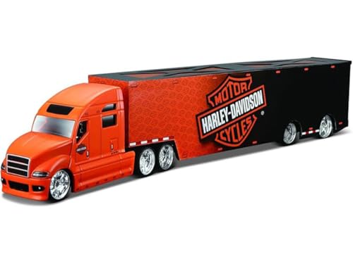 Maisto m11516 Maßstab 1: 64 "Custom Harley Davidson Hauler in verpackt mit feinen Details Druckguss Modell, Assorted Designs and Colours von Tobar
