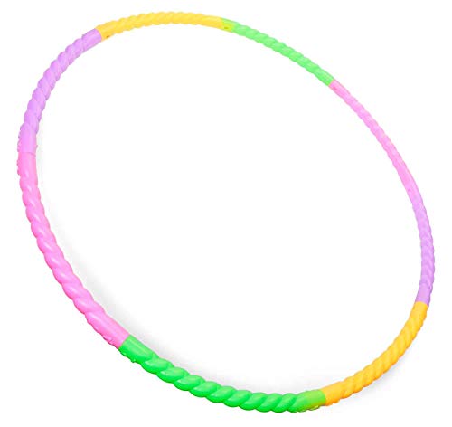 Tobar 21632 Hula Hoop Reifen für Kinder, zum Zusammenstecken, aus 8 bunten Abschnitten, Durchmesser von 66cm and 75 cm diameter von Tobar