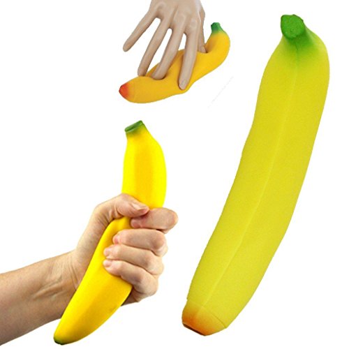 Tobar 30232 Squishy Banana 1 Stück, Farbe Gelb von Tobar