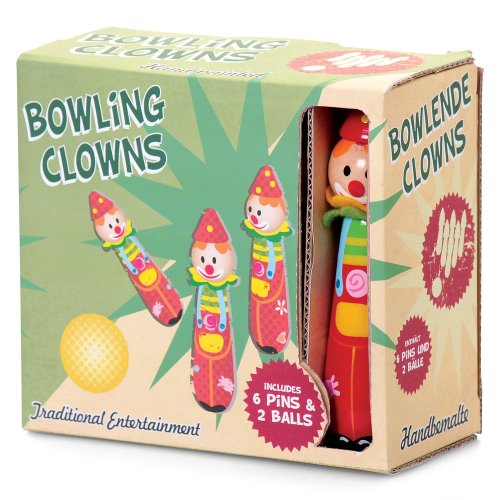 Tobar Bowling Clowns aus Holz handbemalt von Tobar