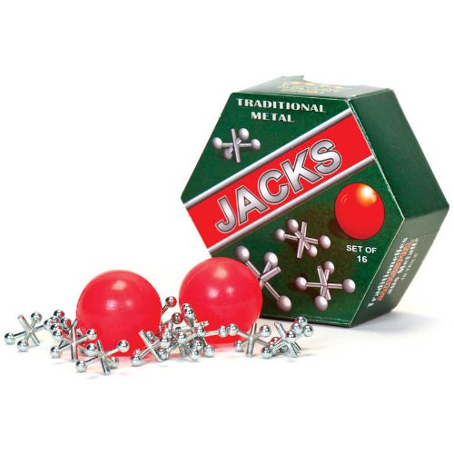 Tobar 04484 Metal Jacks Game Set Silver 2cm 4484 von Tobar