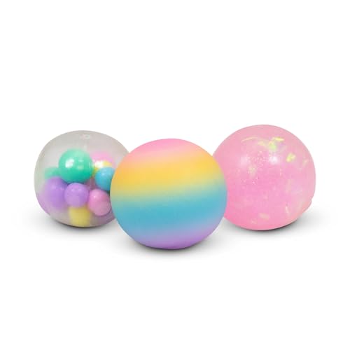 Tobar SCRUNCHEMS Einhorn-Quetschbälle, 3 Stück, ein toller Stressball von Tobar