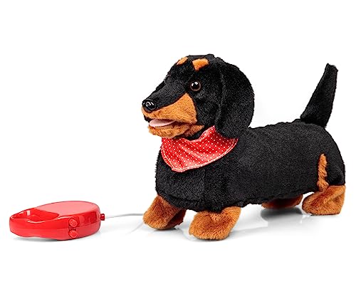 Tobar Animigos Remote Control SCAMPERING Sausage Dog Battery Powered Plush Toy von Tobar