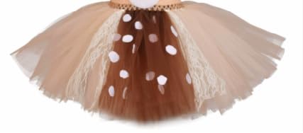 Tobriavor Rentier Kostüm Damen Rentier Haarreif Tüllrock Temporäre Tattoos Socken Reh Kostüm Weihnachtskostüm für Halloween Weihnachten Cosplay von Tobriavor