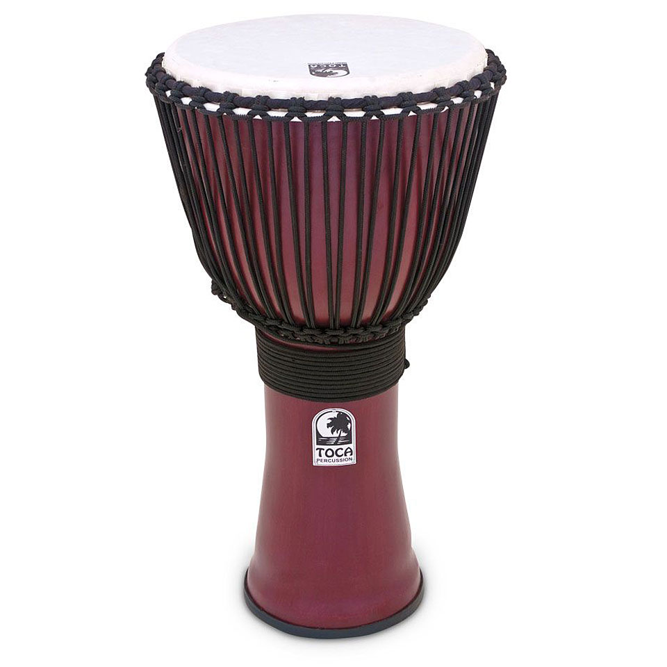 Toca Percussion Freestyle II Rope Tuned 12" Dark Red Large Djembe von Toca Percussion