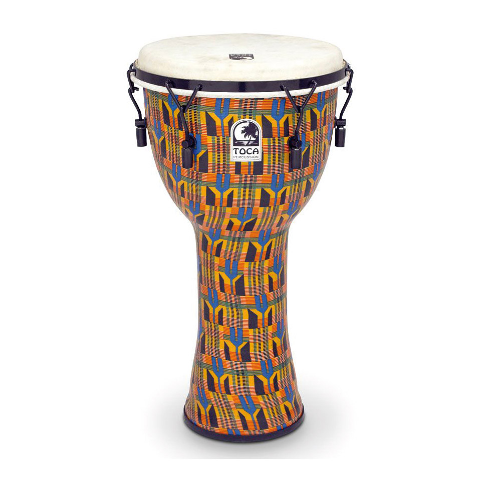 Toca Percussion Freestyle Mechanically Tuned Djembe 12" Kente Cloth von Toca Percussion