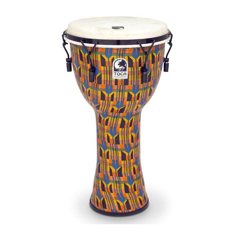 Toca Percussion Freestyle Mechanically Tuned Djembe 12" Kente Cloth von Toca Percussion