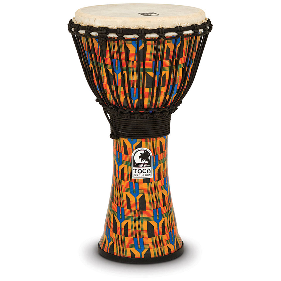 Toca Percussion Freestyle Rope Tuned 10" Kente Cloth Djembe SFDJ-1 Toca Percussion Freestyle Rope Tuned 10" Kente Cloth Djembe SFDJ-1 von Toca Percussion