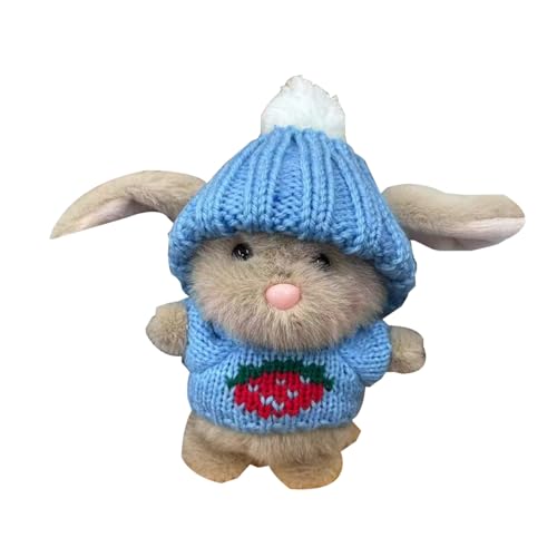 Min-i Bunny süßes Ostergeschenk | Osterplüschhasen mit Strickhut | Plüschtasche Kaninchen | Niedliche handgefertigte Positive Häkeltiere emotionale Unterstützung Min-i Bunny süßes Ostergeschenk | Osterplüschhasen mit Strickhut | Plüschtasche Kaninchen | Niedliche handgefertigte Positive Häkeltiere emotionale Unterstützung von TocaFeank