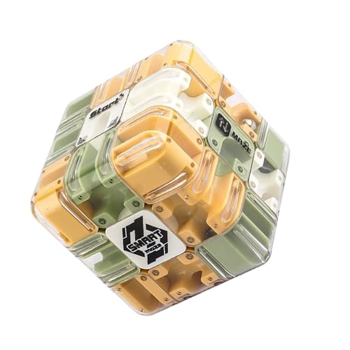 Puzzle-Labyrinth-Würfel | Großer Labyrinth-3D-Puzzle-Labyrinth-Würfel | Rollball-Labyrinth-Würfel | Spannendes -Spielzeug | Gehirntrainingsspiel zur räumlichen Wahrnehmung und Entwicklung von TocaFeank