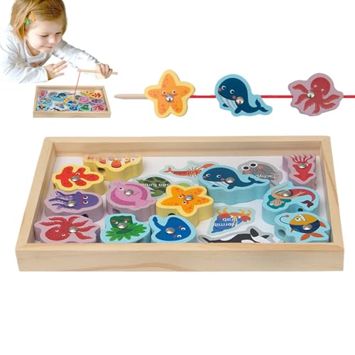 TocaFeank Angelspielzeug aus Holz - 2-in-1 magnetische Angelspiele, sicher und harmlos | Angelspielzeug aus Holz für -Spielzeug, Weihnachts- und Ostergeschenke für Mädchen TocaFeank Angelspielzeug aus Holz - 2-in-1 magnetische Angelspiele, sicher und harmlos | Angelspielzeug aus Holz für -Spielzeug, Weihnachts- und Ostergeschenke für Mädchen von TocaFeank