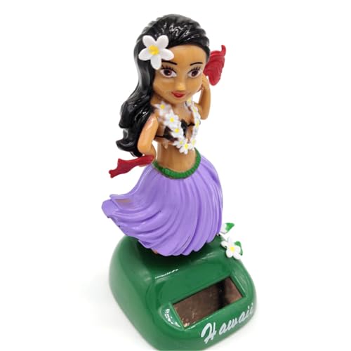 TocaFeank Auto-Wackelkopf-Armaturenbrett | ativer süßer Wackelkopf für das Armaturenbrett,Lustiges Armaturenbrett-, Hawaii Solar Dancing Girl für Auto-Armaturenbrett-Zuhause, Hawaii-Geschenke von TocaFeank