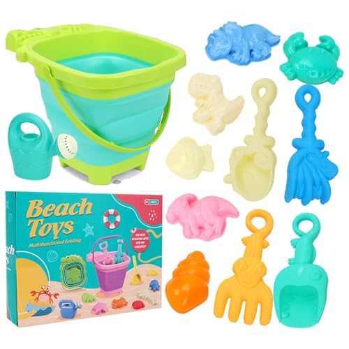 TocaFeank Kids Beach Toys, Reisensandspielzeug,Cartoon -Sandspielzeug für Outdoor | Süßes Reisebehörigkeit, farbenfrohes Spielset mit faltbaren Schaufeln der Eimer zum Sammeln TocaFeank Kids Beach Toys, Reisensandspielzeug,Cartoon -Sandspielzeug für Outdoor | Süßes Reisebehörigkeit, farbenfrohes Spielset mit faltbaren Schaufeln der Eimer zum Sammeln von TocaFeank