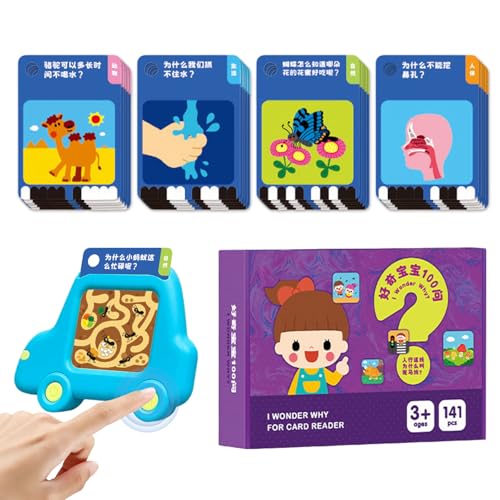 TocaFeank Lernkarten,Frühes Lernspiel Set | Englisch Lernkartenset Für Kinder Von 4-6 Jahren Mädchen Geburtstag Kindergarten Zuhause Reise Familie von TocaFeank