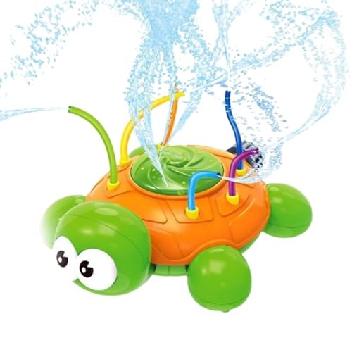 TocaFeank Wassersprinkler für Kinder, Kindersprinkler für den Garten | Rotierender Kindersprinkler, Schildkröten-Kannibalen-Blumenspielzeug | Wasseraktivitäten für Kinder im Hinterhof, von TocaFeank