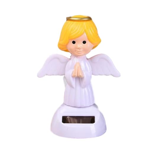 TocaFeank Weihnachts-Armaturenbrett-Dekorationen,Weihnachten solarbetriebenes Wackelkopf-Tanzspielzeug | Autoschwingendes Tanzspielzeug, Autoinnendekoration, Weihnachtsmann, Rentier, Engel von TocaFeank