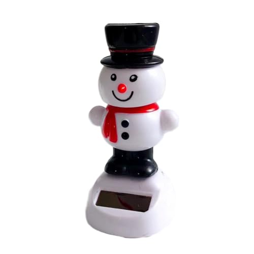 TocaFeank Weihnachts-Armaturenbrett-Dekorationen,Weihnachtsauto-Dekorationen Solar-Spielzeug-Puppe | Niedliche Auto-Armaturenbrett-Ornamente, Auto-schwingendes Tanzspielzeug, Auto-Ornament-Zubehör von TocaFeank