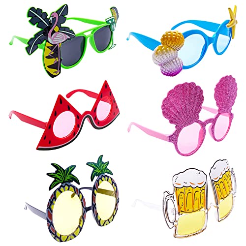 Tocwick Party Glasses Strandzubehör Hawaii Beach Essentials Hawaiian Geburtstag Pool Party Dekorationen Beach Party Dekorationen (Hawaii) von Tocwick