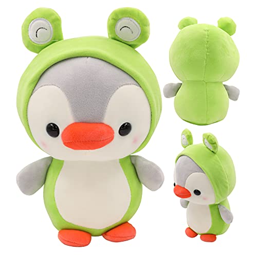 Tocwick Frosch Kuscheltier Pinguin Plüschtier Stofftier Dinosaurier Süßem Kostüm Gefüllte Weiche Plushie Niedliche Dekoration Geschenke Weihnachten Geburtstagsgeschenk von Tocwick