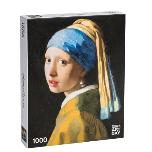 Today is Art Day - Johannes Vermeer - Mädchen mit Perlenohrring - Puzzle - 1000 Teile Today is Art Day - Johannes Vermeer - Mädchen mit Perlenohrring - Puzzle - 1000 Teile von Today is Art Day