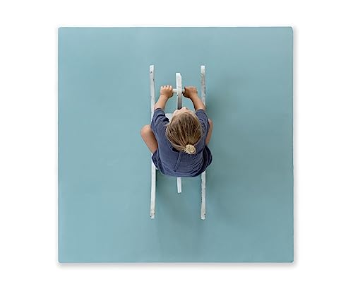 Toddlekind Baby-Puzzlematten, 9-TLG. mit Randteilen, ungiftige Schaumstoffmatten, für Bauchzeit & Krabbeln, neutrale Farben, 45 × 45 cm je Teil, Gesamtfläche: 131 x 131 cm, Mineral/Blau Toddlekind Baby-Puzzlematten, 9-TLG. mit Randteilen, ungiftige Schaumstoffmatten, für Bauchzeit & Krabbeln, neutrale Farben, 45 × 45 cm je Teil, Gesamtfläche: 131 x 131 cm, Mineral/Blau von Toddlekind