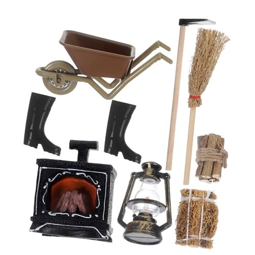 1 Satz Kamin für Puppenhaus Beleuchtbare Kamin Statue Winter Zubehör für Szenen Hochwertige Details für Dekoration Zuhause oder Büro von Toddmomy