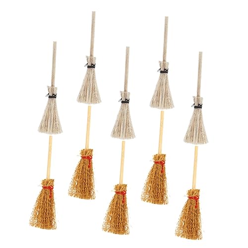 10 Stück Besen Teilig Dekorative Broom Requisiten für Puppenhäuser Halloween Dekoration und Cosplay Holzmaterial Vielseitig Einsetzbar für Kreative Miniaturlandschaften 10 Stück Besen Teilig Dekorative Broom Requisiten für Puppenhäuser Halloween Dekoration und Cosplay Holzmaterial Vielseitig Einsetzbar für Kreative Miniaturlandschaften von Toddmomy